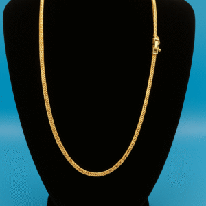 Cadena Cubana de Oro Amarillo 18K – Hecha en Italia