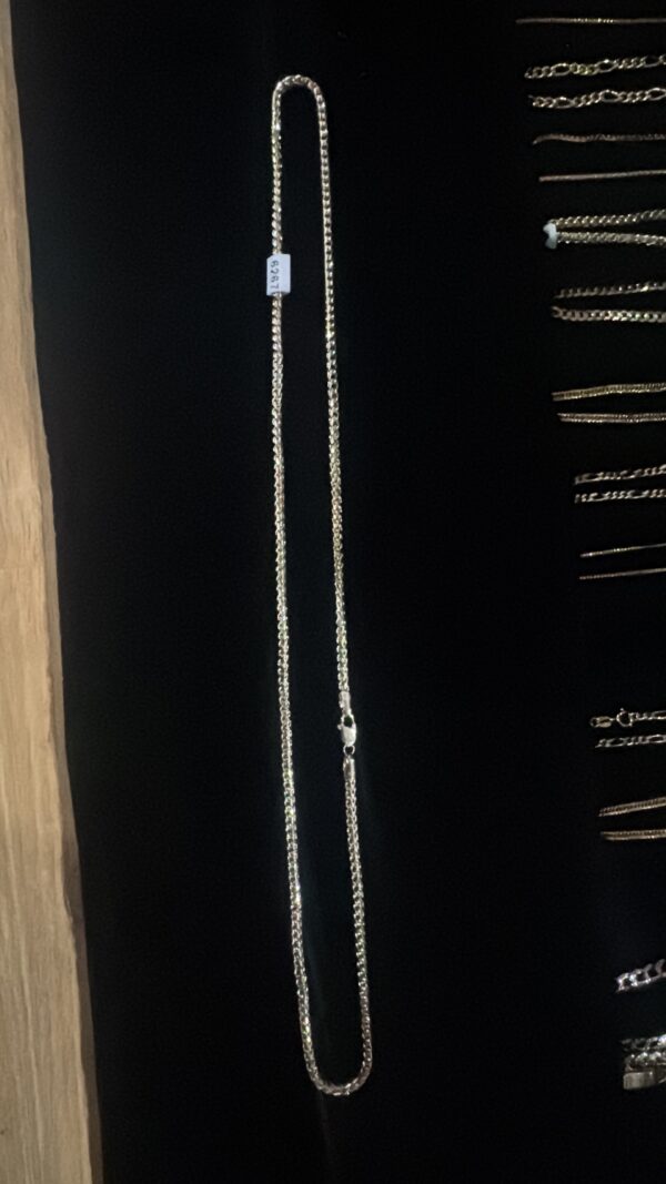 Cadena sólida oro 18k 25”