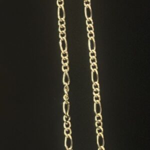 Cadena figaro en oro 18k -7.16