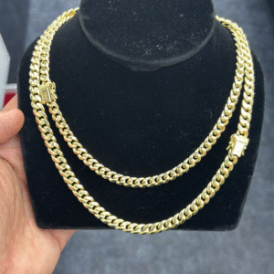 Cadena cubana oro 14k - 8mm- 24”