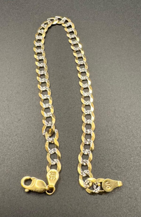 Brazalete 14K Solid Curb - Imagen 3