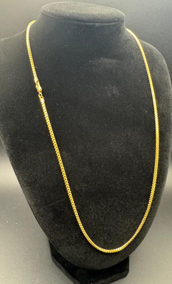 Cadena Solida Franco18K de 22"largo - Imagen 3