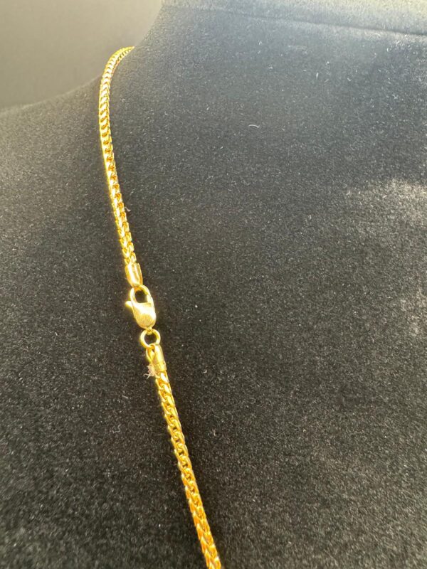 Cadena Solida Franco18K de 22"largo - Imagen 4