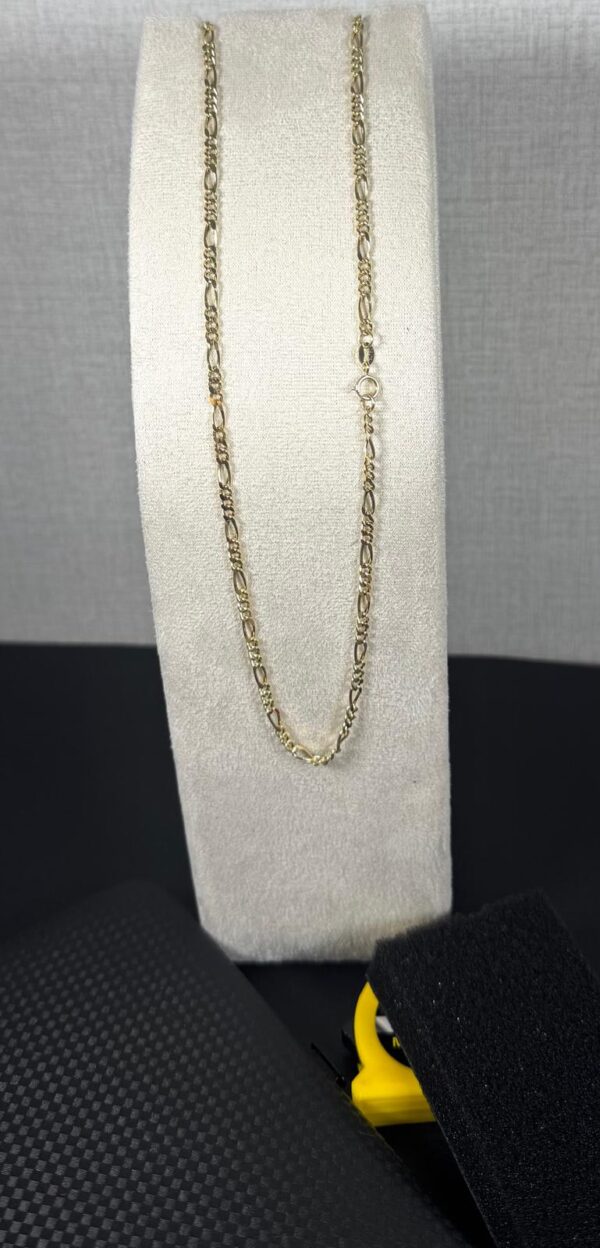Cadena oro AU750- 18” (ligera) estilo figaro - Imagen 3