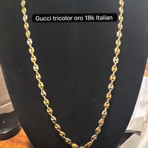 Cadena Gucci tricolor en oro 18k Italian