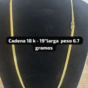 cadena 18k curvan