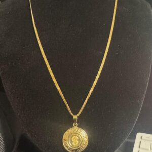 cadena tejido chino condije oro 18k Italiano