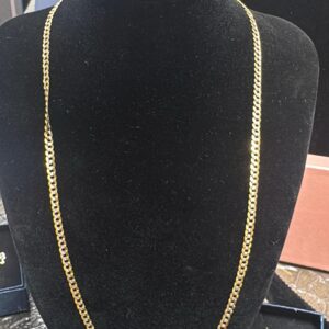 Cadena cuban oro 18k geniuno