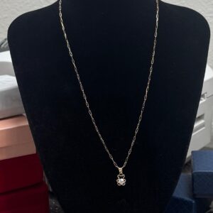 cadena eslabon tres en uno 18k oso