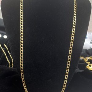 cadena cuban oro solido 18k peso 28.34 g