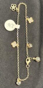 pulsera trebol oro 14k