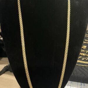 cadena bismar en oro 18k Italiano genuino