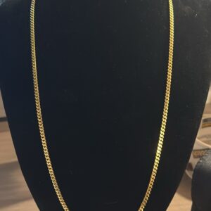 cadena cubana solida oro 14 k autentico